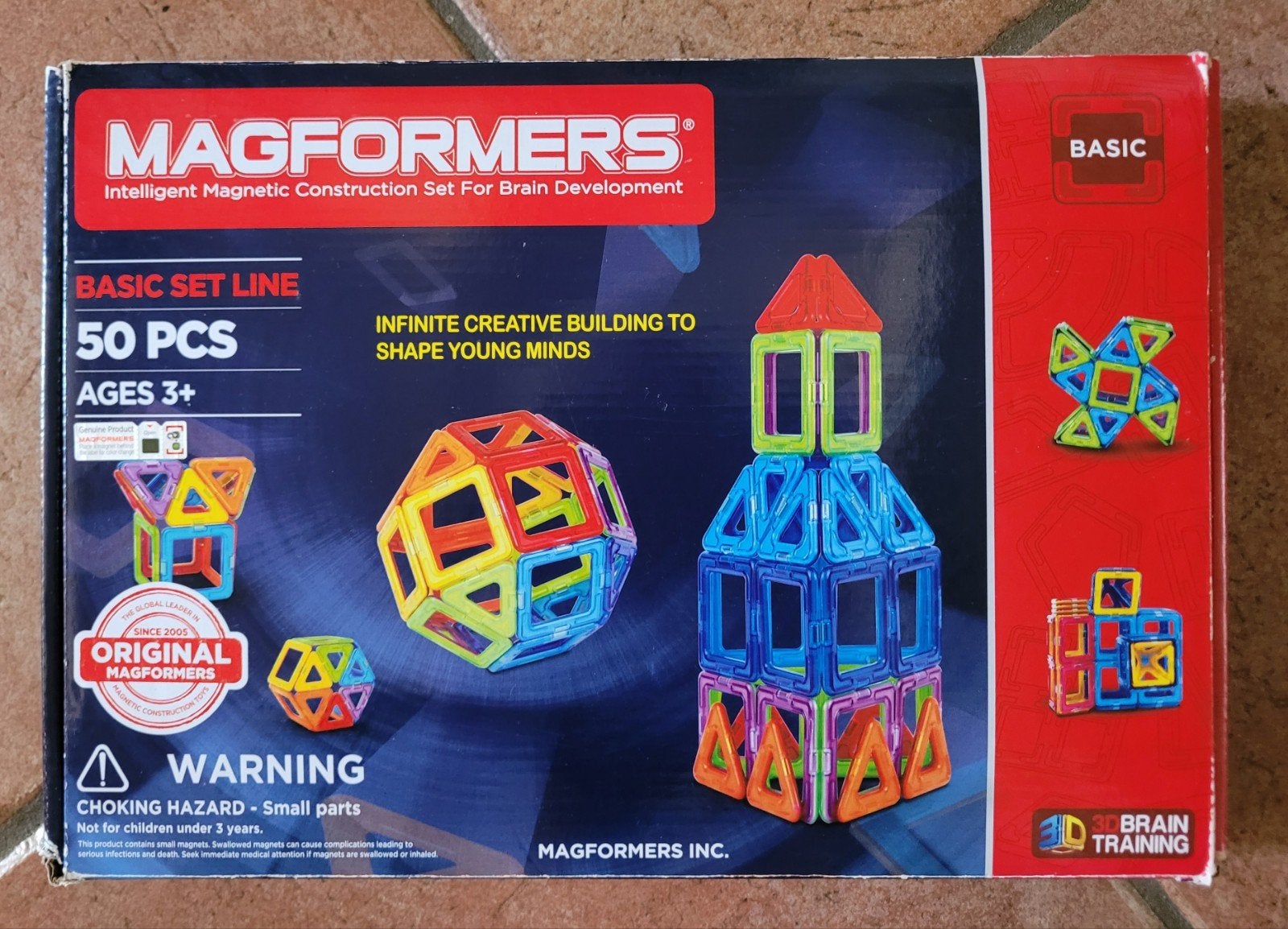 Magformers Basic Set Line 50 Stuks, Ophalen, Gebruikt, Overige merken