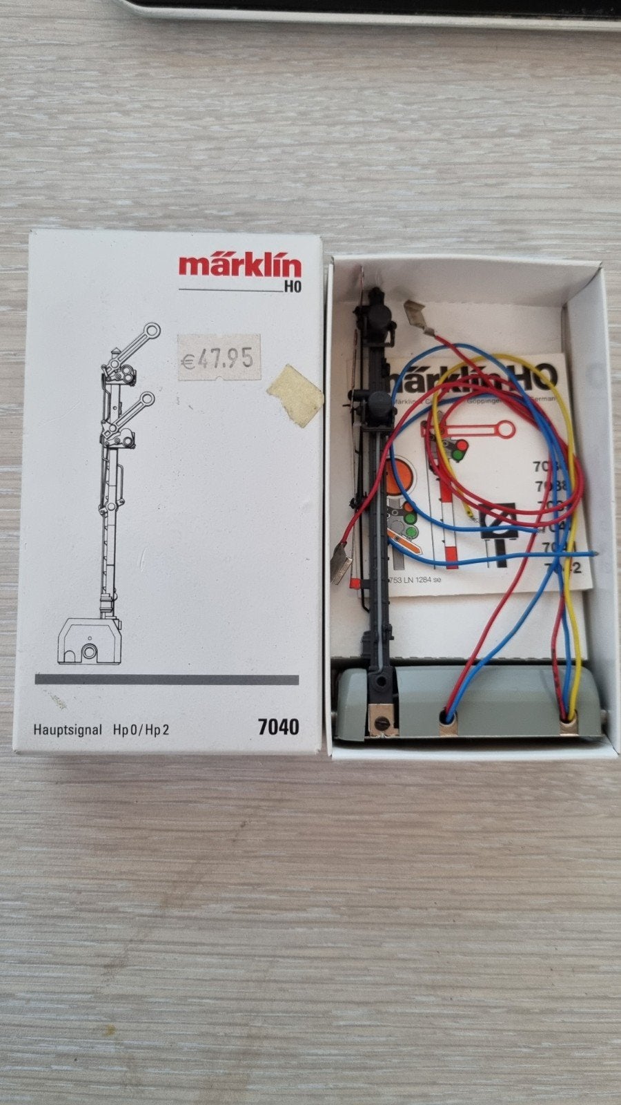 Märklin 7040 Hoofdsein, Hobby en Vrije tijd, Modeltreinen | H0, Wisselstroom, Verzenden, Rails, Zo goed als nieuw