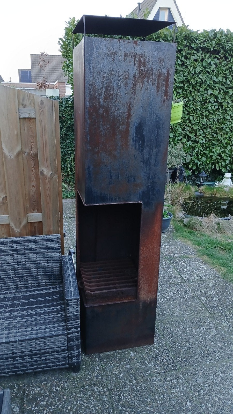 Tuinhaard / terrashaard / buitenhaard 210 cm hoog., Tuin en Terras, Tuinhaarden, Ophalen, Gebruikt
