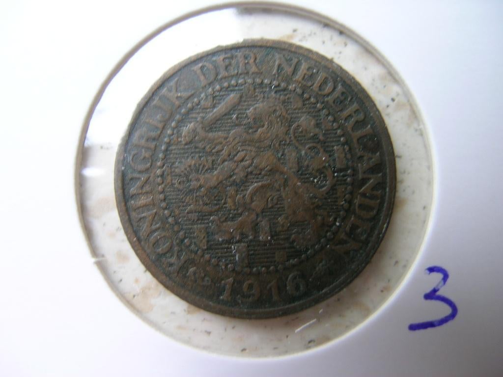 2,5 Cent 1916 (nr 3), Postzegels en Munten, Munten | Nederland, Ophalen of Verzenden, Koningin Wilhelmina, Overige waardes, Losse munt