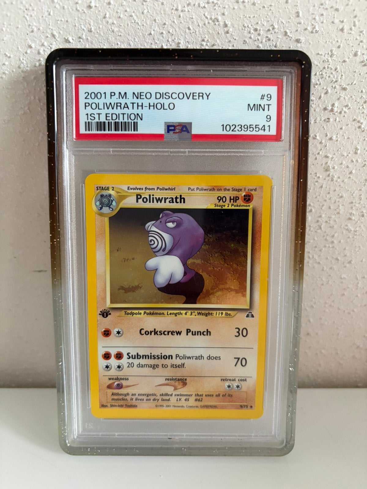 Poliwrath 1st ed psa 9, Ophalen of Verzenden, Zo goed als nieuw