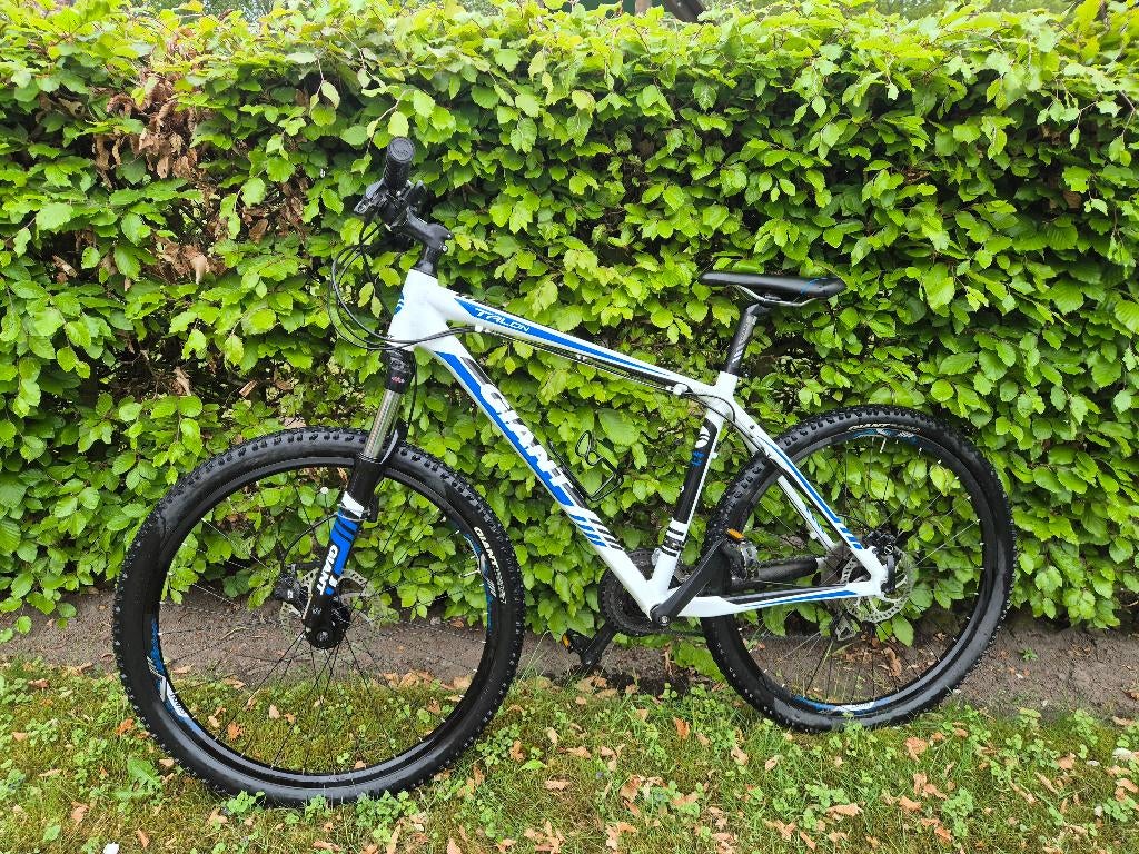 Giant ALUXX 6000 series butted tubing wit/blauw shimano acer, Ophalen, Fully, 49 tot 53 cm, Giant