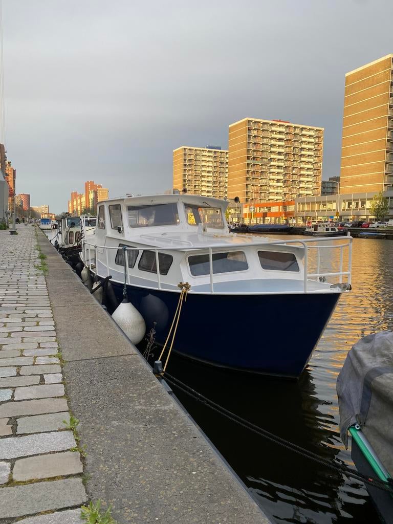 Heckkruiser 9.5 x 3.0 meter 1977 klusboot, Watersport en Boten, Motorboten en Motorjachten, Ophalen, Gebruikt, Staal, Diesel