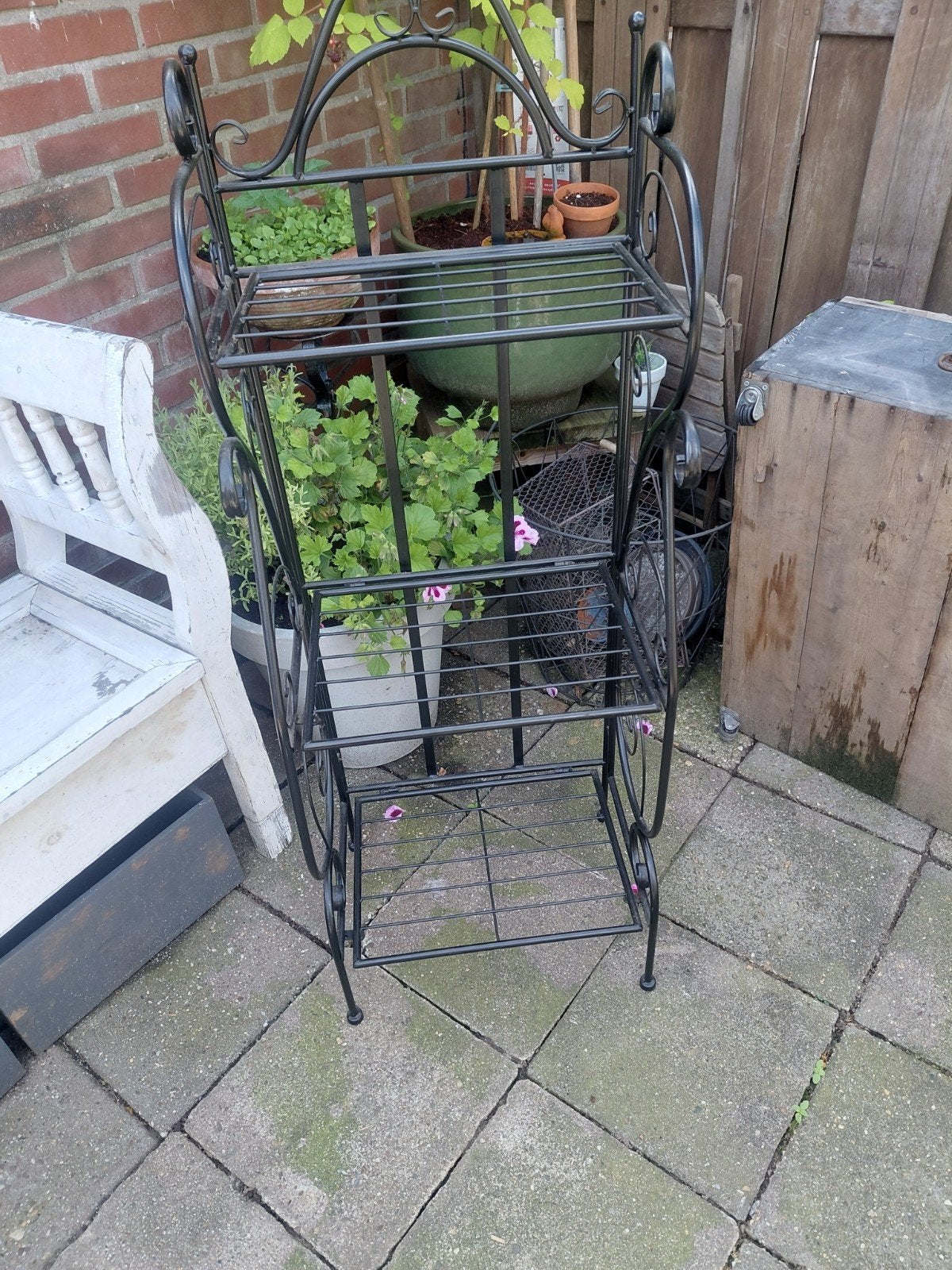 Mooi plantenrek badkamerrek rek voor binnen en buiten, Ophalen, Zo goed als nieuw
