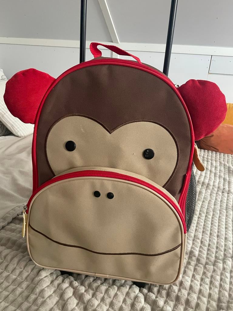 Skip Hop Kinderkoffer Aap - Handige Trolley voor Kids, Gebruikt, 25 tot 40 cm, Ophalen, Overige merken