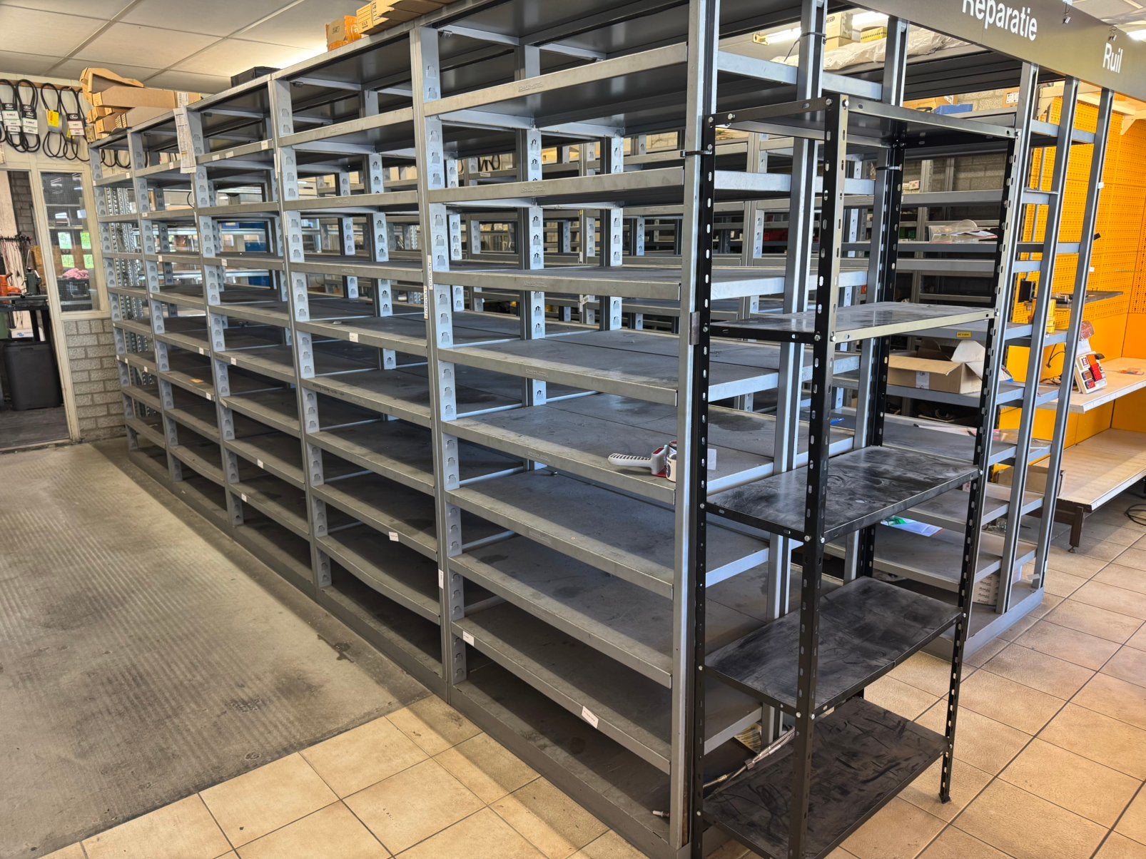 14meter dubbele stelling Schäfer, Zakelijke goederen, Kantoor en Winkelinrichting | Magazijn, Stelling en Opslag, Ophalen