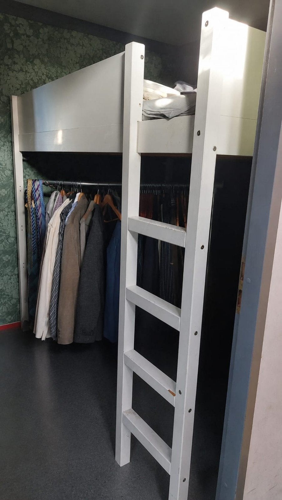 Hoogslaper 140 x 200, Huis en Inrichting, Slaapkamer | Stapelbedden en Hoogslapers, Ophalen, Gebruikt, Hoogslaper, Tweepersoons