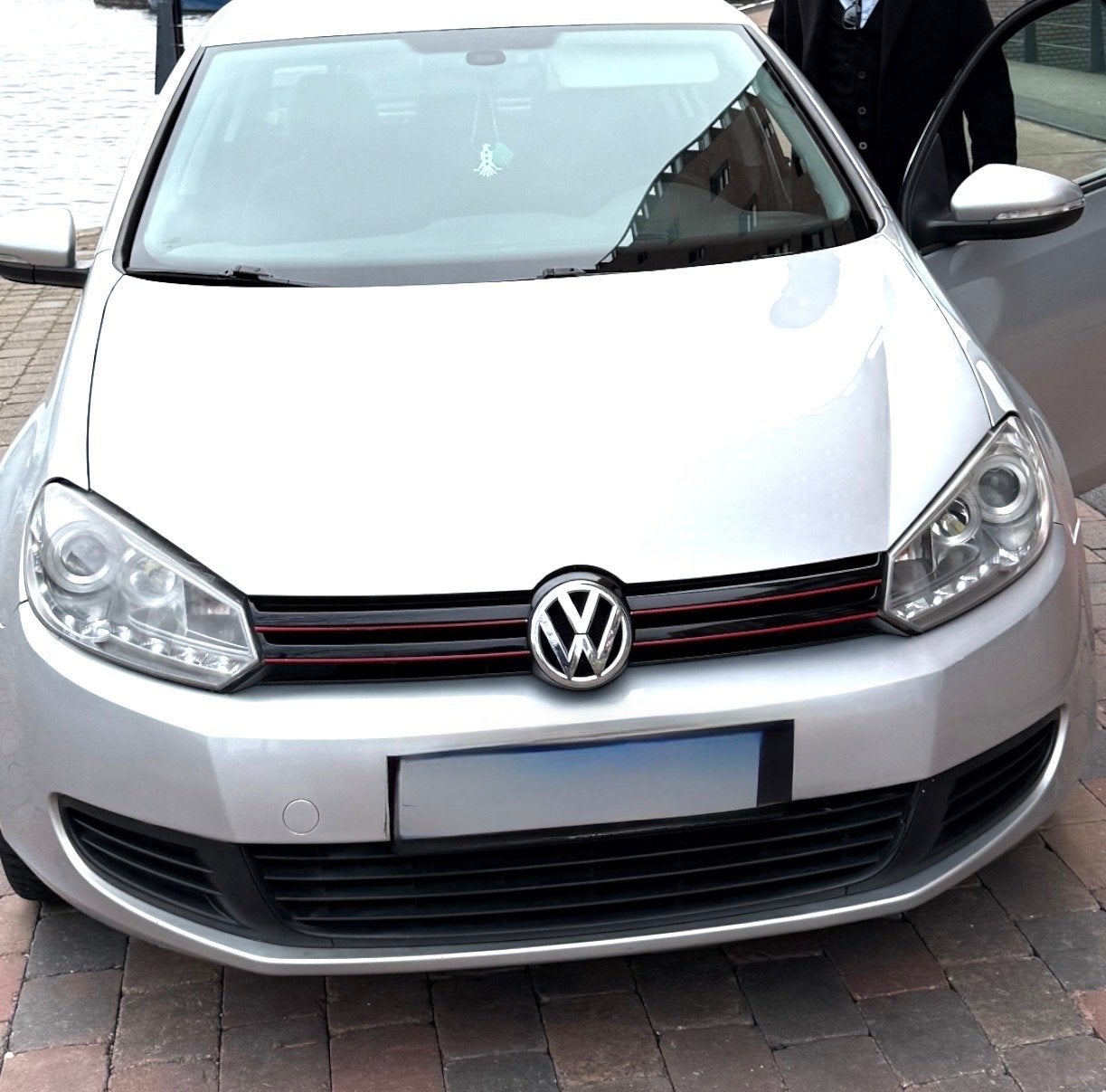 VW Golf 6 GTI/R-Look Koplampen met LED DRL & Lens, Auto-onderdelen, Verlichting, Ophalen of Verzenden, Gebruikt, Volkswagen