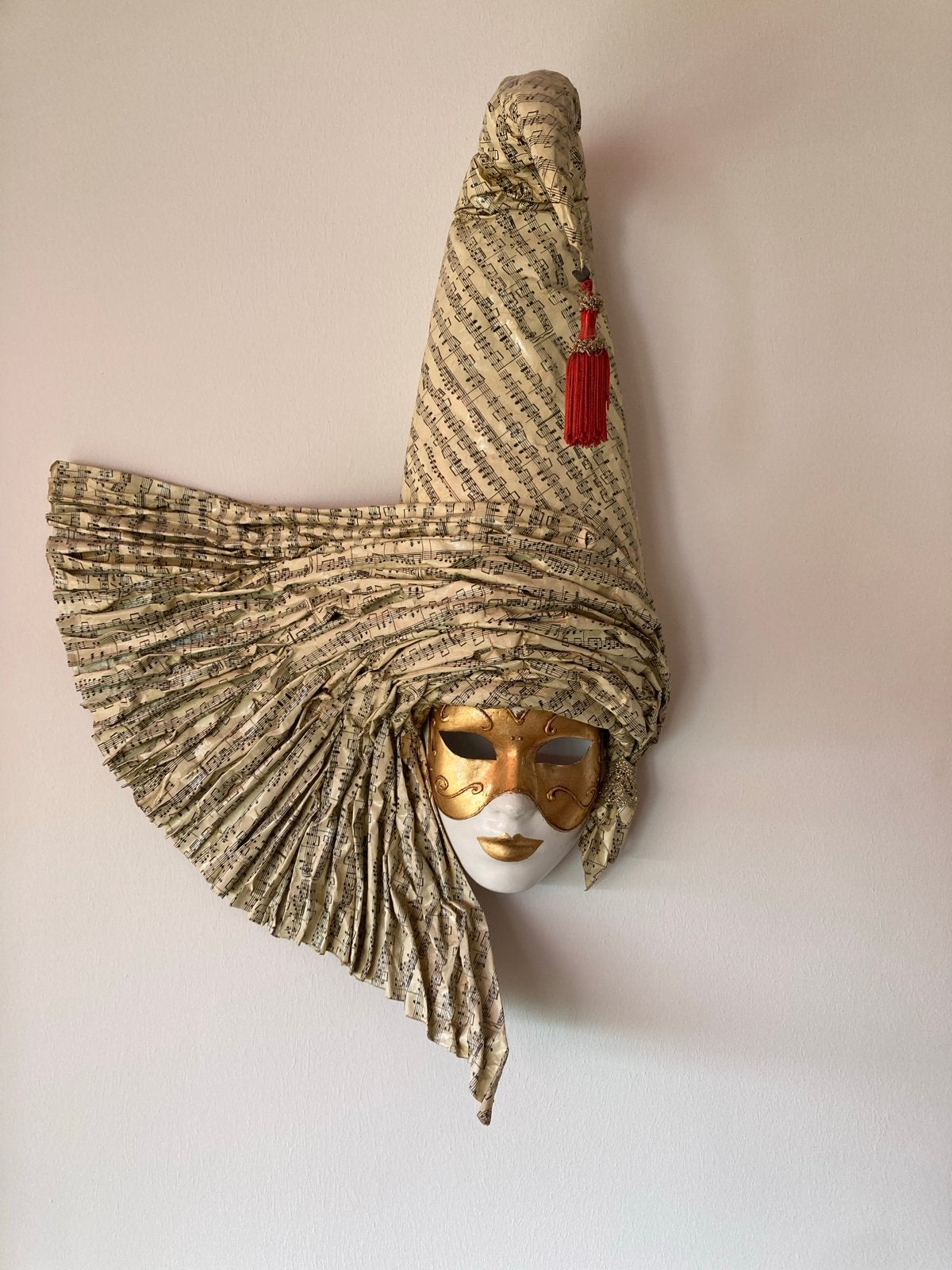 Venetiaans masker wanddecoratie - Ca' Macana, Ophalen of Verzenden, Zo goed als nieuw, Overige typen