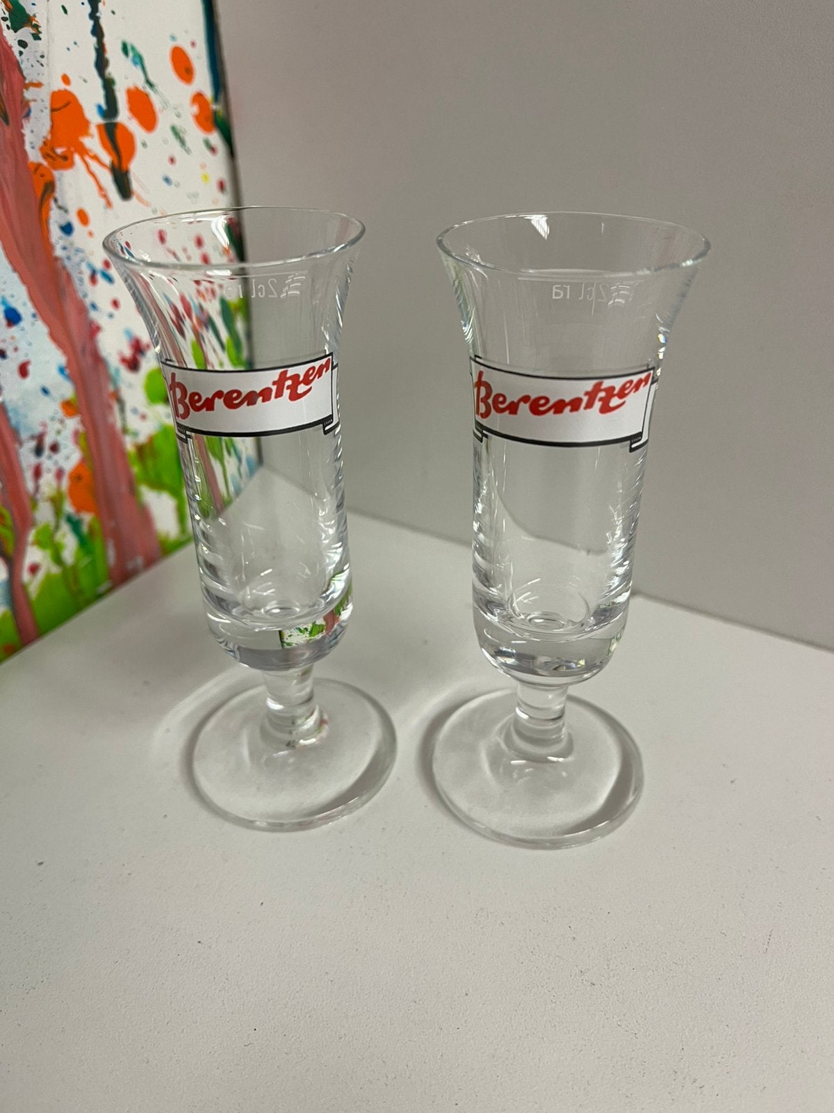 Berentzen likeur glazen set van 2 glazen, Verzamelen, Ophalen of Verzenden, Nieuw, Borrel- of Shotglas