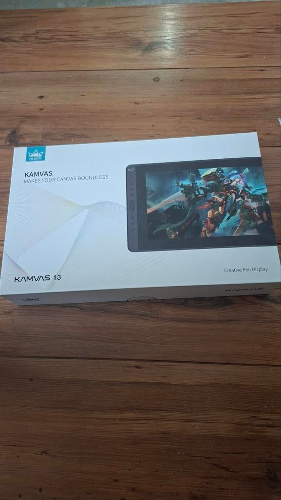Kamvas 13 huion tekentablet uit de doos, Ophalen