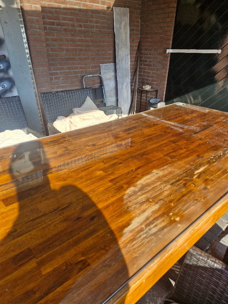 Glasplaat voor evt op een tafel, Ophalen, Gebruikt, 80 tot 120 cm, 160 cm of meer