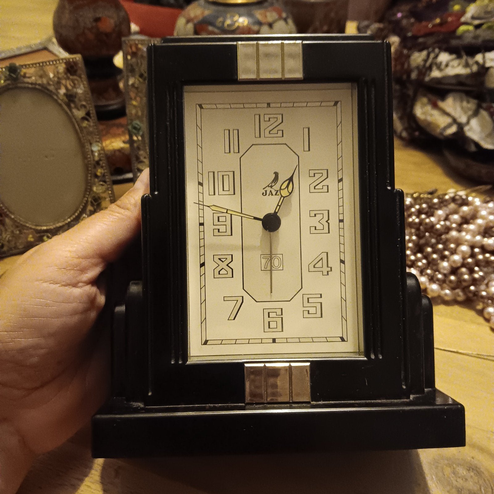art deco klok Jaz, Ophalen of Verzenden