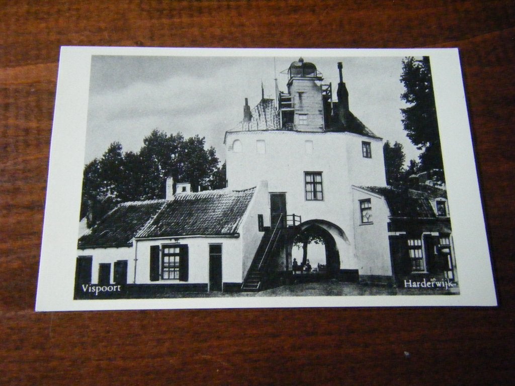 P42 - Harderwijk - Vispoort - Mooi/Oud - 1, Ophalen of Verzenden, 1940 tot 1960, Gelderland