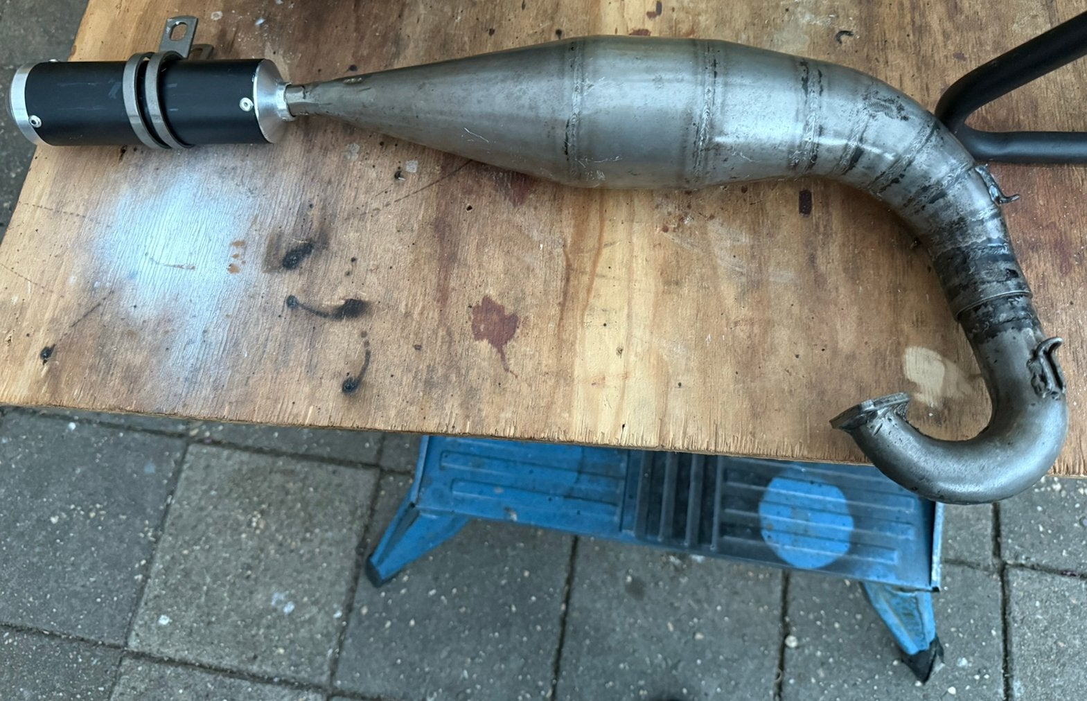 Minibike DM ZPF Polini GRC uitlaat 40 cc, Ophalen of Verzenden, Gebruikt, Uitlaat