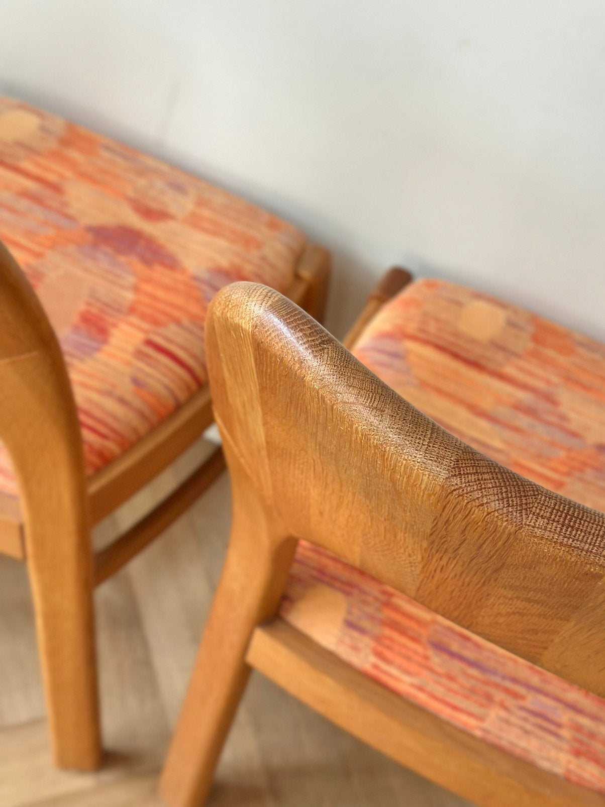 set 4 vintage stoelen Deens jaren 50/60 Nils Koefoed stijl, Huis en Inrichting, Stoelen, Ophalen, Gebruikt, Overige kleuren, Vier