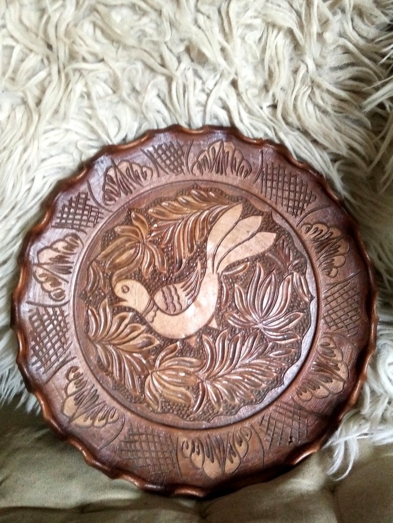 Thorond houten wandbord vogel sierbord volkskunst folk art, Huis en Inrichting, Woonaccessoires | Wanddecoraties, Ophalen, 25 cm