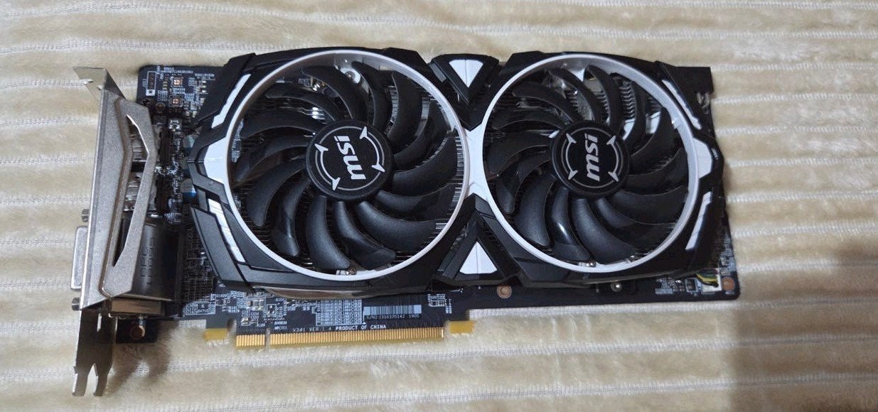 MSI Radeon RX 580 ARMOR 8G OC, PCI-Express 3, Gebruikt, AMD, Ophalen of Verzenden