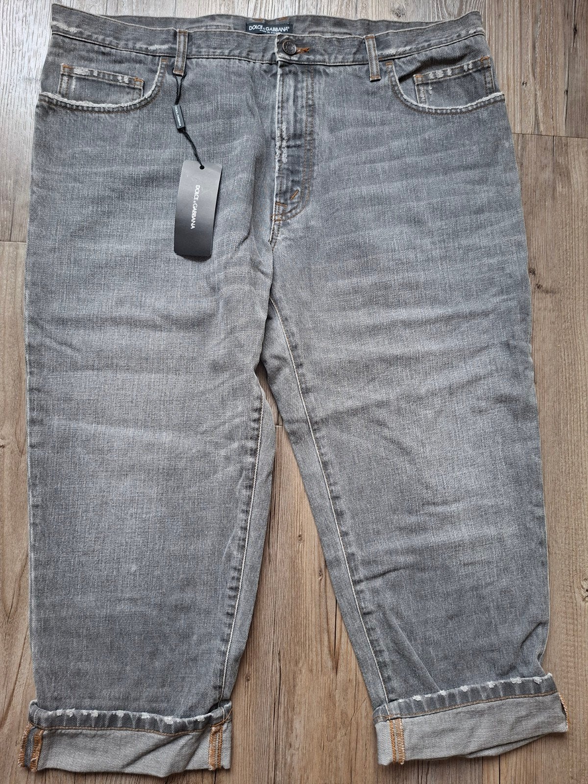 DOLCE & GABANNA cropped jeans maat 54 (W38), W36 - W38 (confectie 52/54), Dolce & Gabbana, Nieuw, Ophalen of Verzenden
