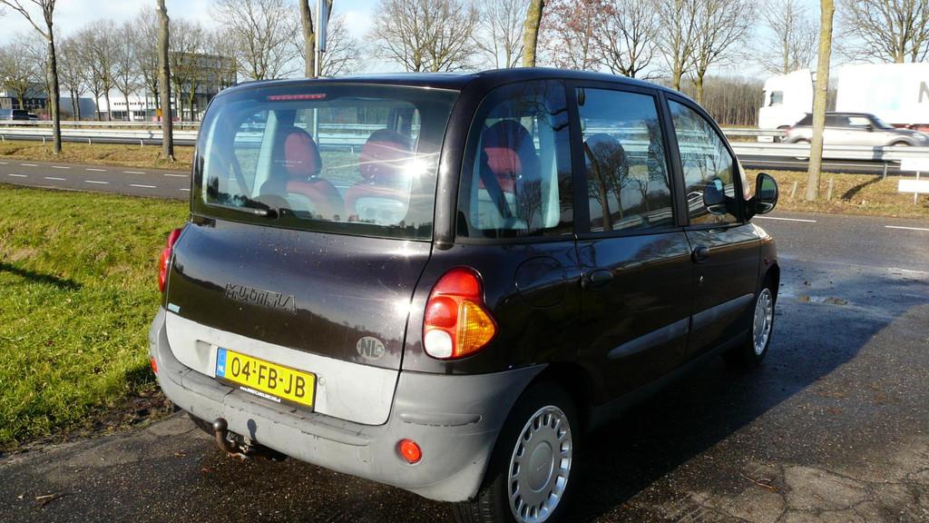 Fiat Multipla 1.6 ELX,Airco,Elec.pakket,Trekhaak,...6-persoo, Auto's, 1581 cc, Zwart, Origineel Nederlands, Handgeschakeld