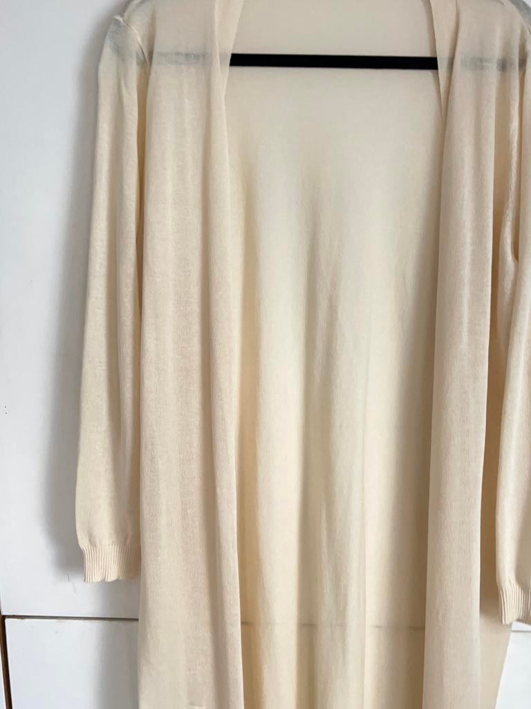Creme kleurig vest, Verzenden, Zo goed als nieuw, Maat 42/44 (L), Beige
