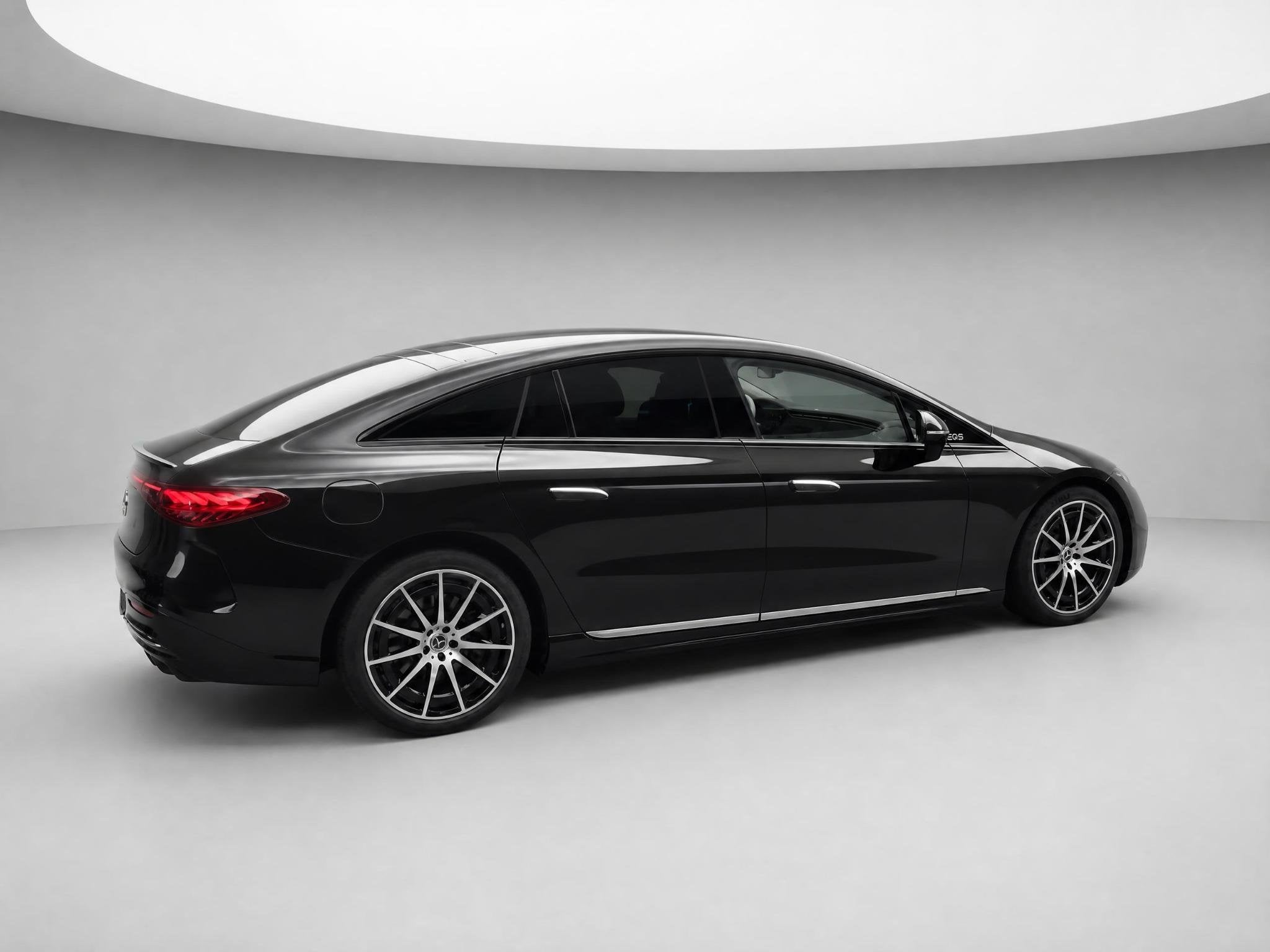 Mercedes-Benz EQS 450+ AMG Line 108 kWh | Beige leder | Hype, Auto's, Automaat, Gebruikt, Zwart, EQS