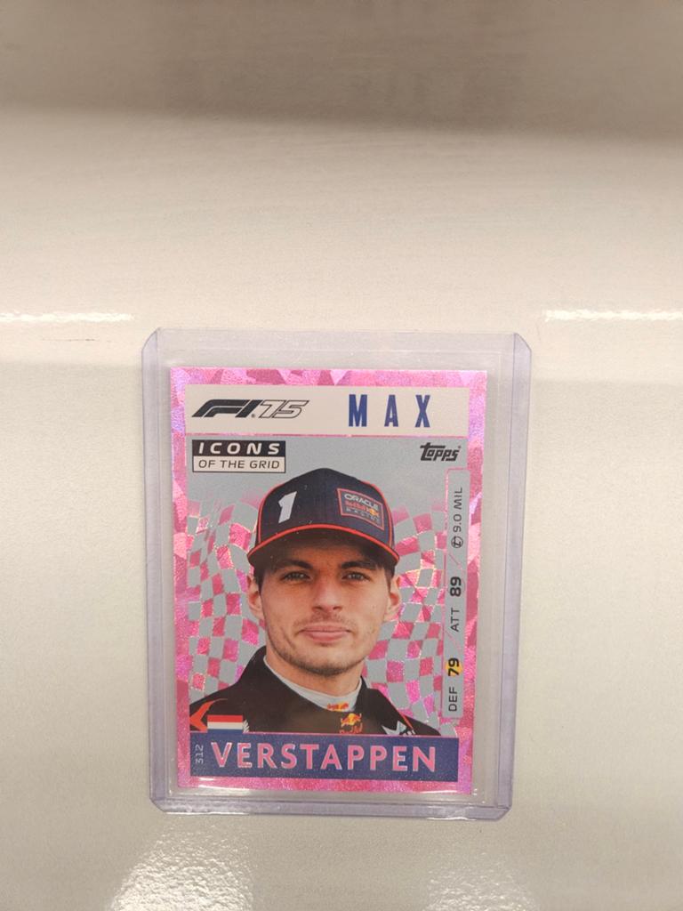312 max verstappen icons pink topps turbo attax f1 2025 f175, Ophalen of Verzenden, Nieuw, Plaatje