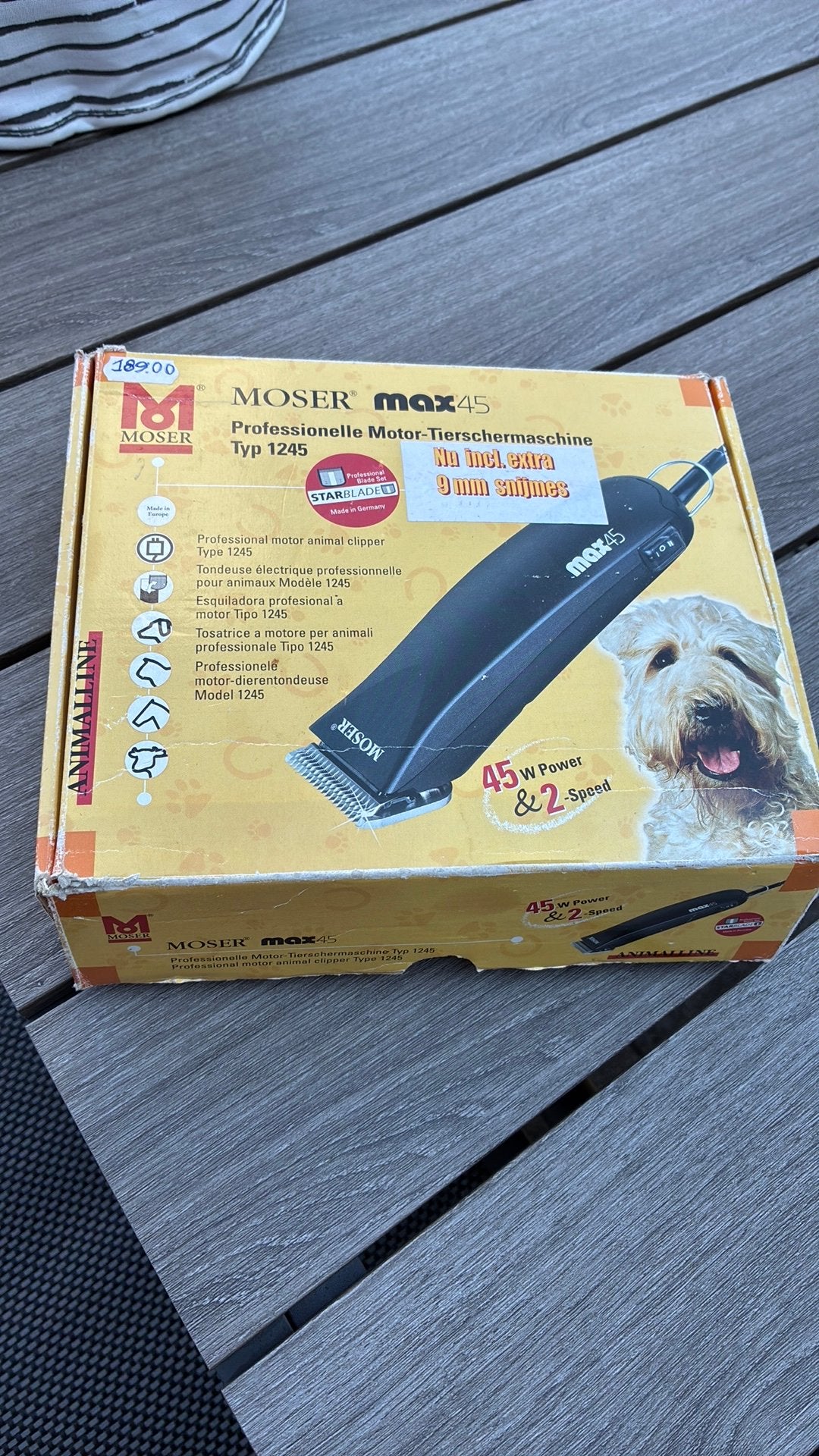 Moser max45 tondeuse 3 mm en 9 mm snijmes, Dieren en Toebehoren, Honden-accessoires, Ophalen, Gebruikt