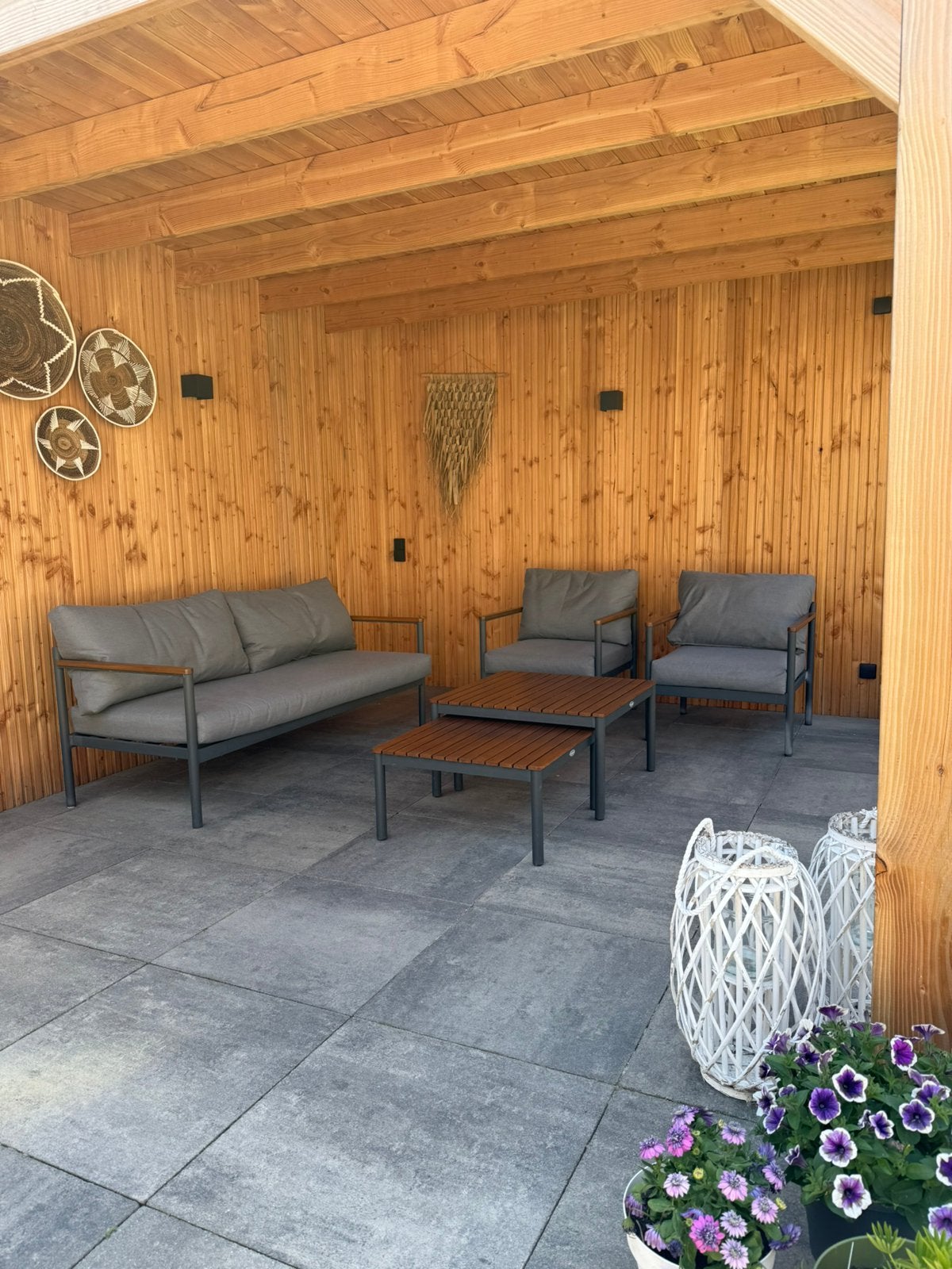 Loungeset ODDESUND 4,5-zits grijs., Ophalen, Zo goed als nieuw, Loungeset