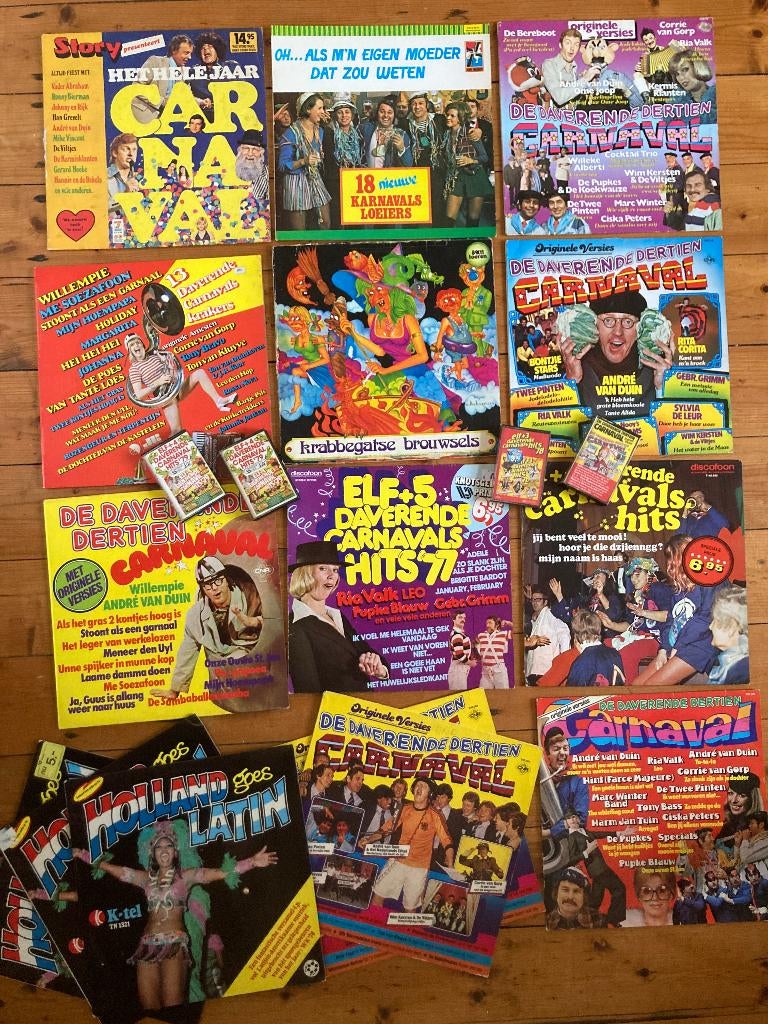 Jaren 70 carnaval hits carnavalsmuziek LP's cassettebandjes, Ophalen of Verzenden, Gebruikt, Overige typen, Carnaval