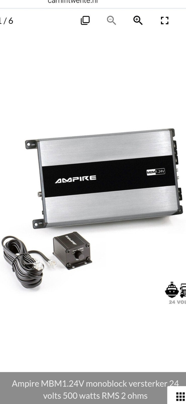 Ampire Monoblock 24v versterker, Auto diversen, Autospeakers, Ophalen