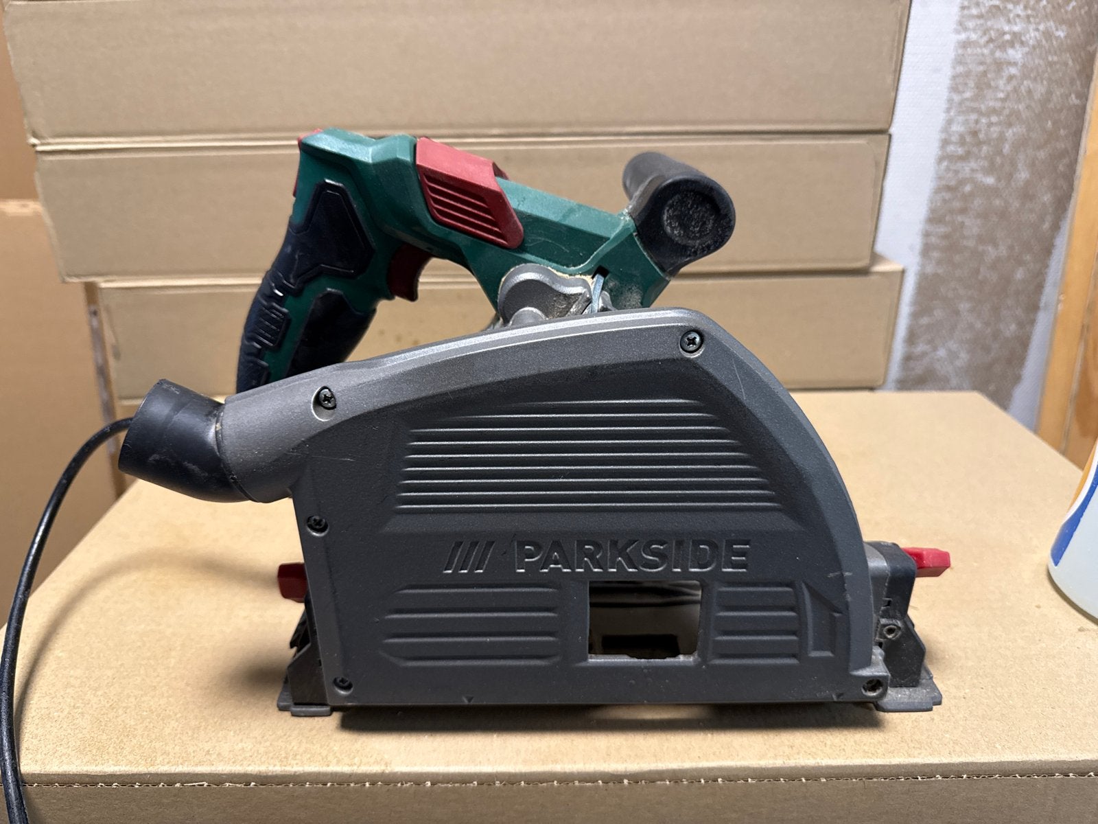 Parkside Cirkelzaag - invalzaag ter reparatie, Gebruikt, Cirkelzaag, 600 tot 1200 watt, Ophalen of Verzenden