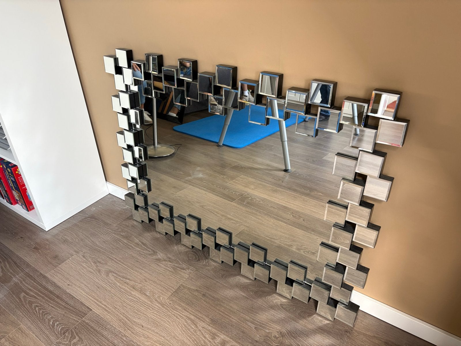 Moderne spiegel 120x87 cm - Horizontaal of verticaal, Huis en Inrichting, Ophalen, 100 tot 150 cm, Zo goed als nieuw, 75 tot 100 cm