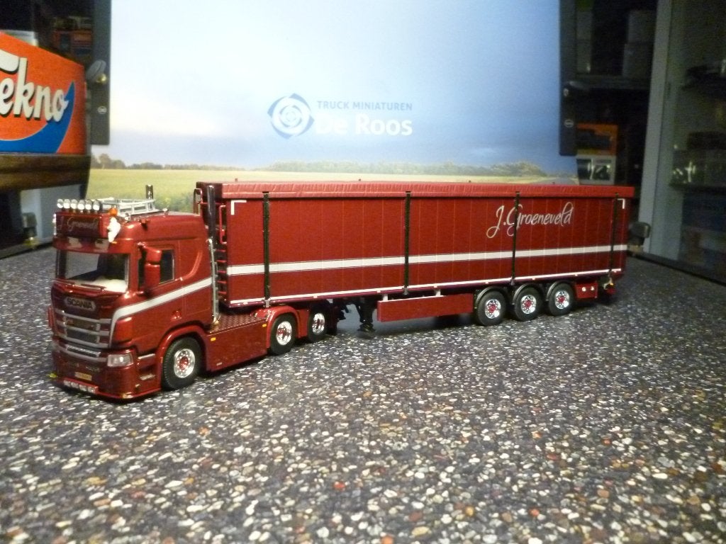 WSI Scania J. Groeneveld Transport met certificaat, Ophalen of Verzenden, Nieuw, Bus of Vrachtwagen, Wsi