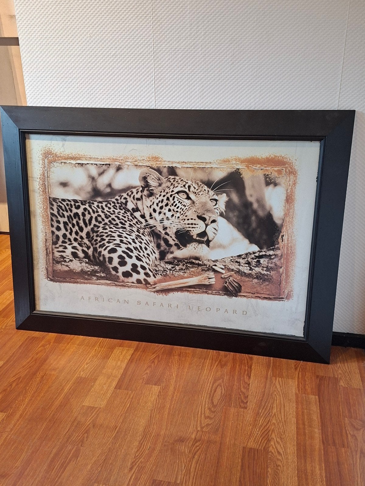 Groot Panter Schilderij - African Safari Leopard, Ophalen of Verzenden