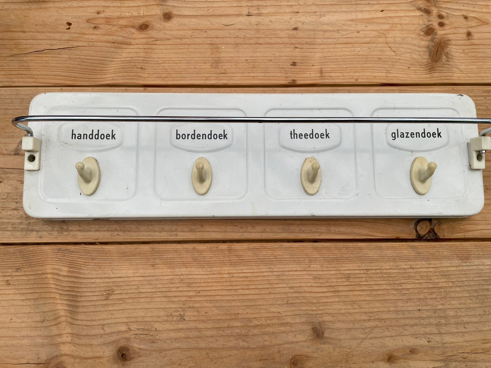 Retro handdoekenrekje, Ophalen, Zo goed als nieuw, Theedoek of Handdoek