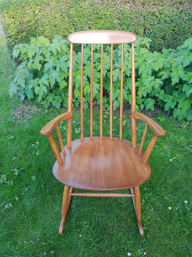 Leuke vintage schommelstoel, Huis en Inrichting, Stoelen, Ophalen, Gebruikt, Eén