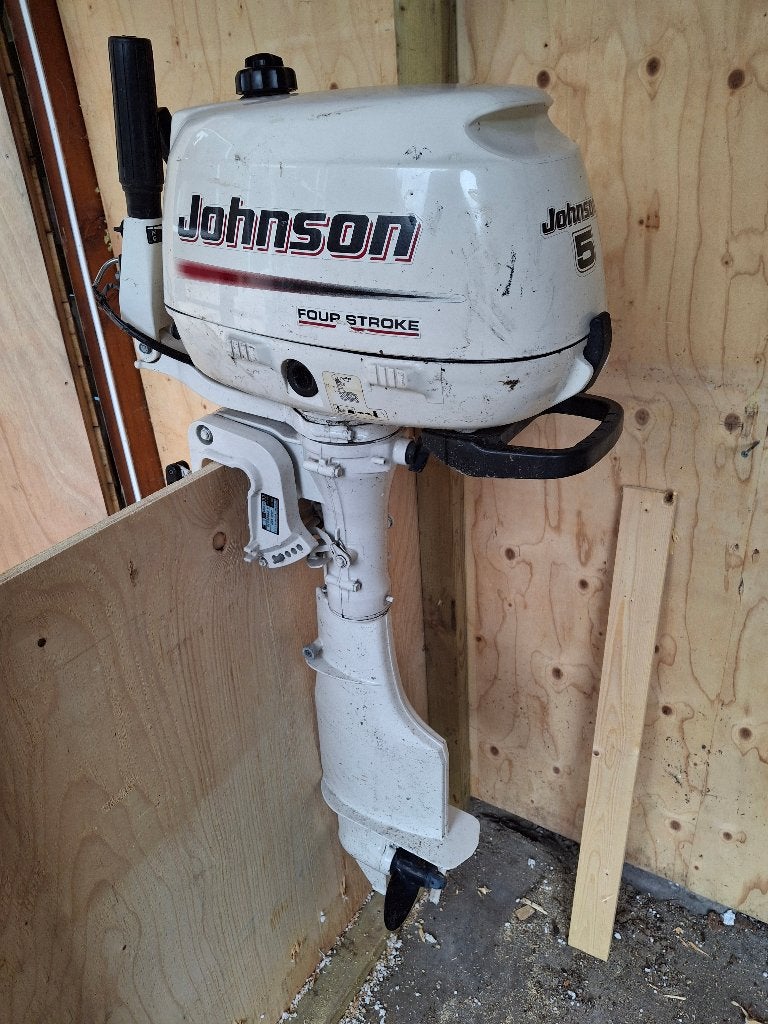 Johnson buitenboordmotor 5pk lang staart, Ophalen, Gebruikt, Motor en Techniek, Zeilboot of Motorboot