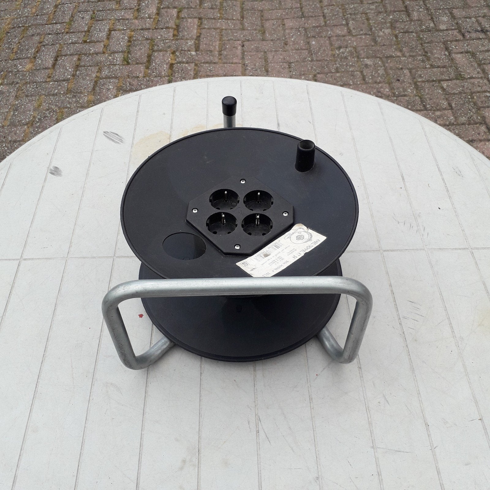 Kabelhaspel  voor 50 meter kabel (zonder snoer), Ophalen, Zo goed als nieuw, Kabelhaspel