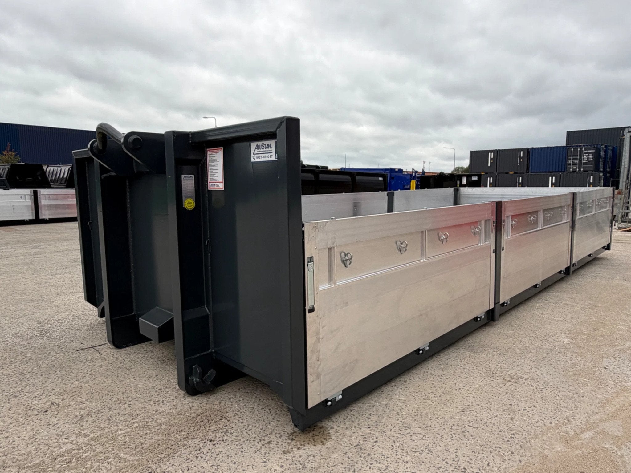 AluStahl 6,5m aluminium kleppen container (bj 2026)