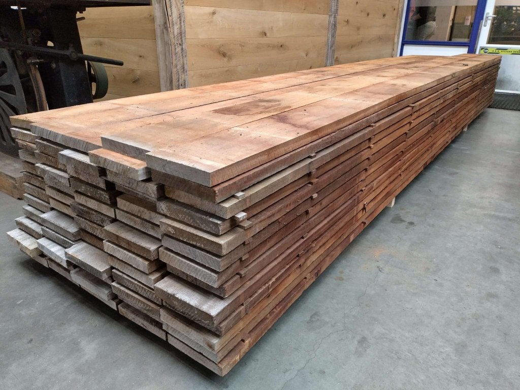 3x20 CM hardhouten fijnbezaagde planken hek brugdeel planken, 25 tot 50 mm, Nieuw, Ophalen of Verzenden, Plank