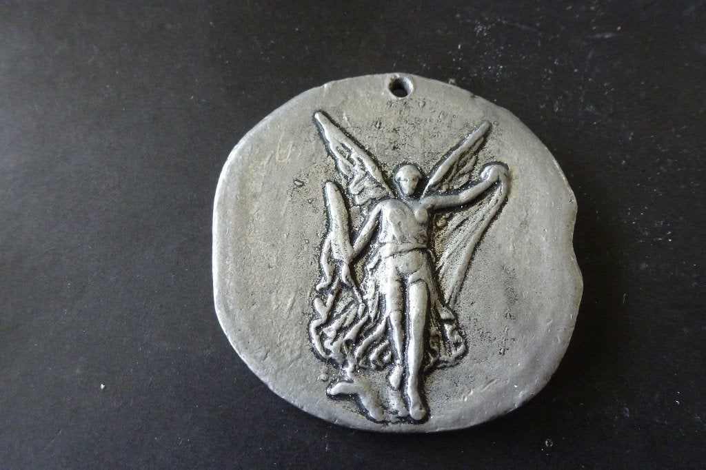 Mooie oude replica medal gebaseerd op Godin Nike tetradrach, Ophalen of Verzenden, Overige materialen, Buitenland