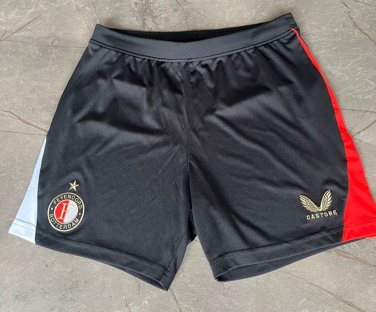 Castore Feyenoord thuisbroekje  maat 154 kids, Ophalen of Verzenden, Zo goed als nieuw, Jongen of Meisje, Broek