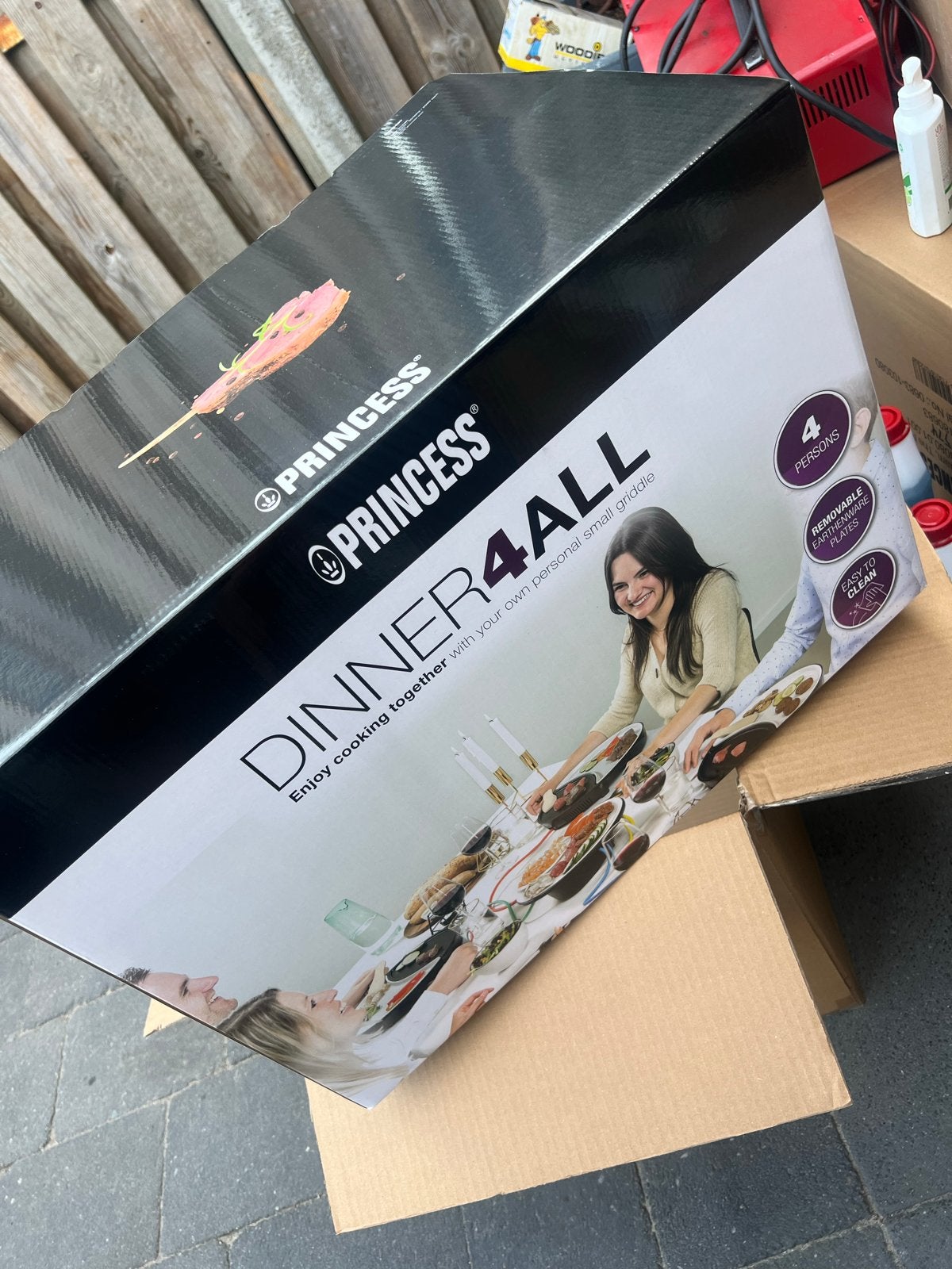 Princess Dinner4All Raclette Gourmetstel voor 4 personen, Ophalen, Nieuw, 4 t/m 7 personen