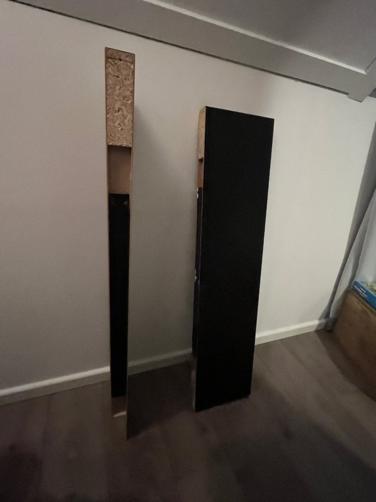 Twee IKEA Lack wandplanken 110cm zwart, Huis en Inrichting, Woonaccessoires | Wandplanken en Boekenplanken, Ophalen, Zo goed als nieuw