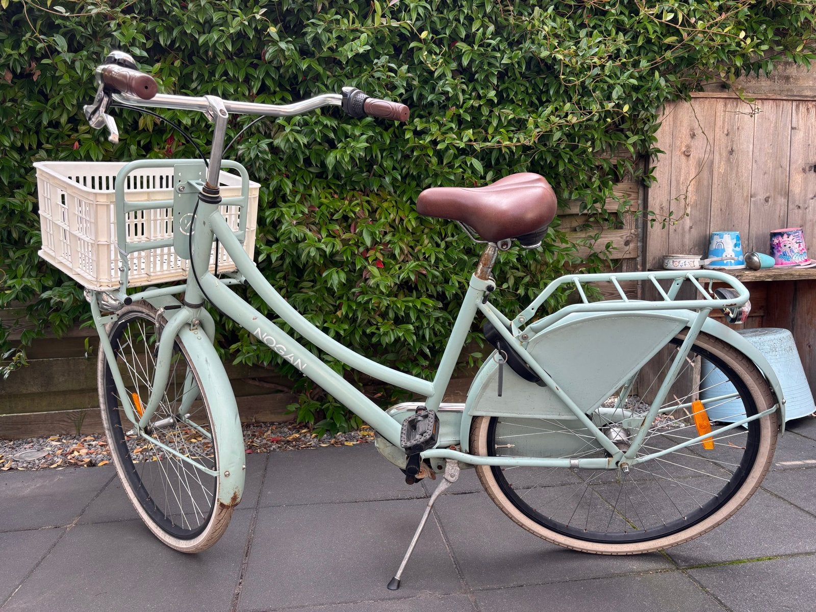 Nogan kinderfiets 26 inch met voordrager en versnellingen, Ophalen, Gebruikt