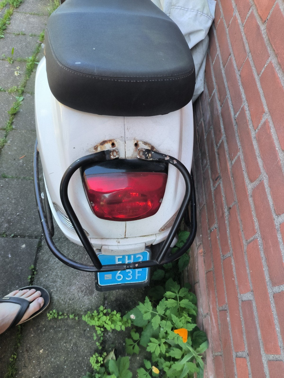 vespa,frame en kenteken, Ophalen, Zo goed als nieuw, Frame, Vespa