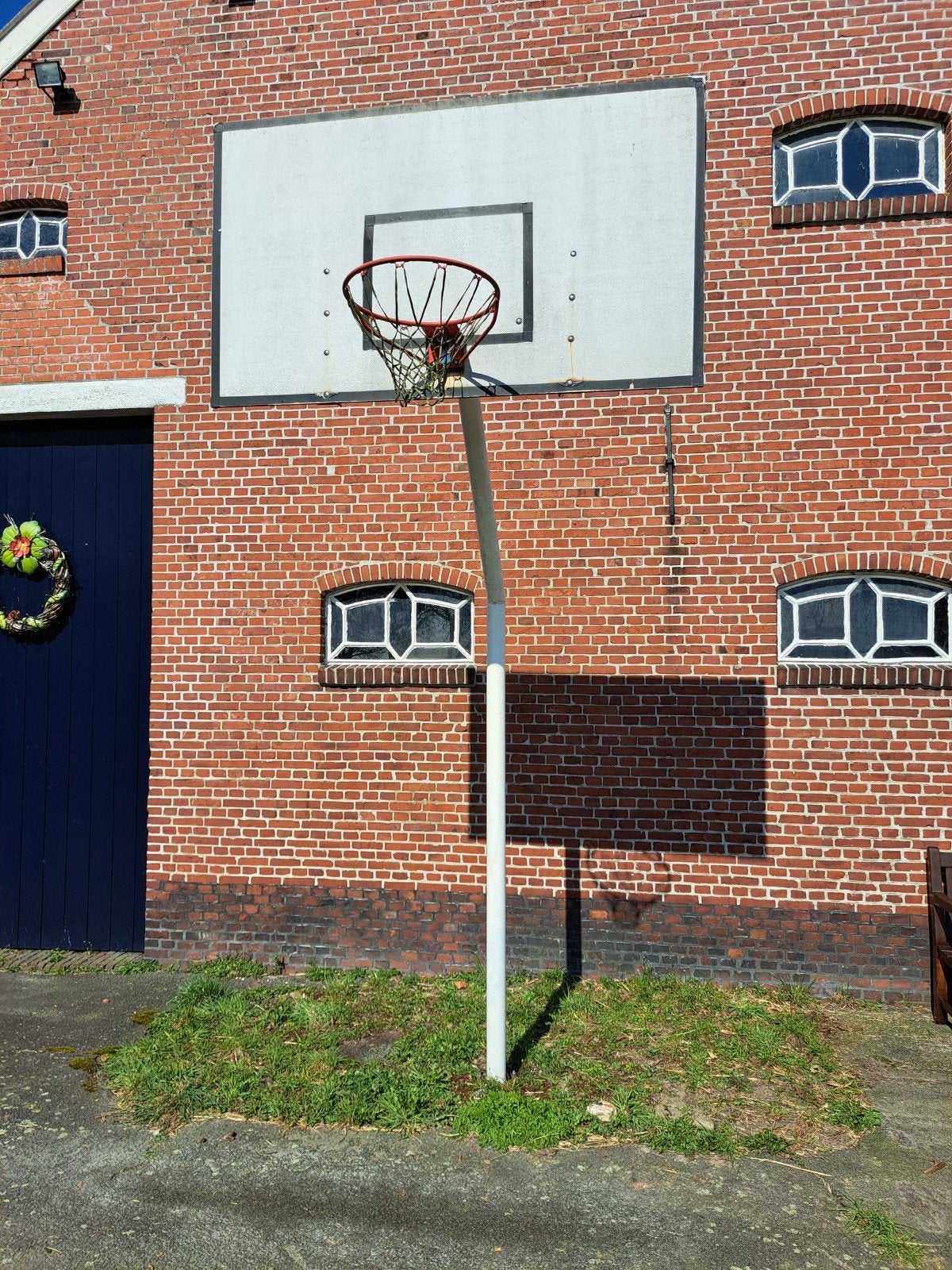 basketbalpaal, Ophalen, Gebruikt, Ring, Bord of Paal