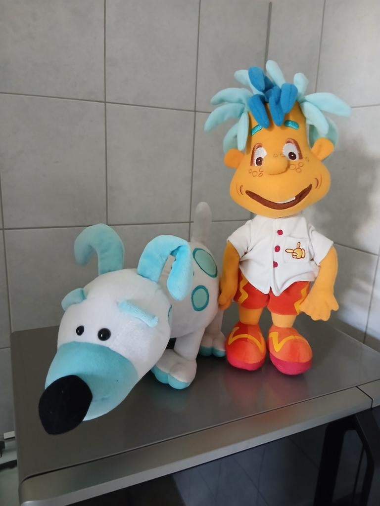 Engie Benjy en hond knuffels, Ophalen of Verzenden, Gebruikt, Hond