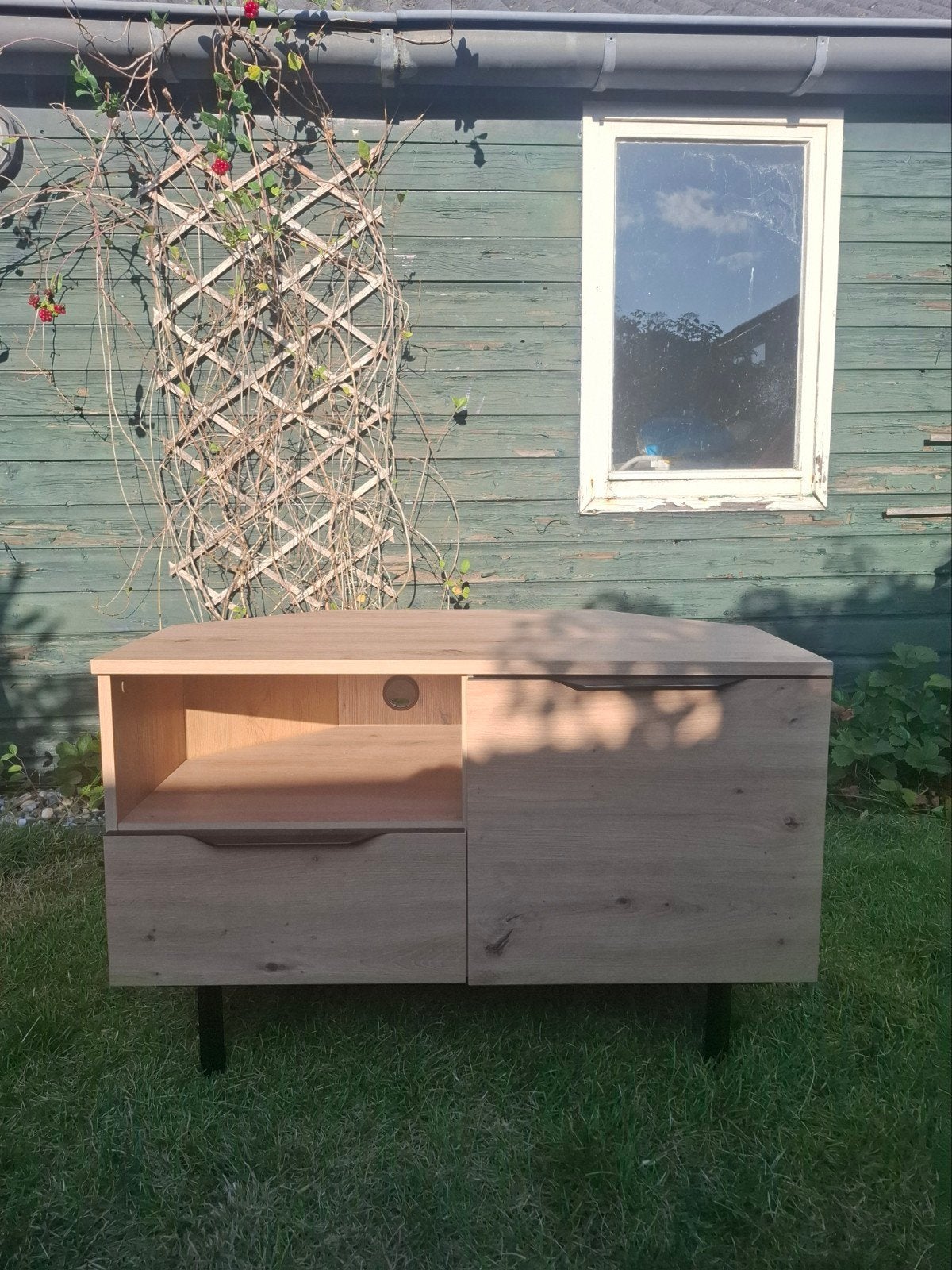 Hoek tv kast, Ophalen, 50 tot 100 cm, Zo goed als nieuw, Minder dan 100 cm